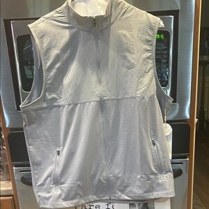 Vuori Gray Sleeveless Vest with High Collar